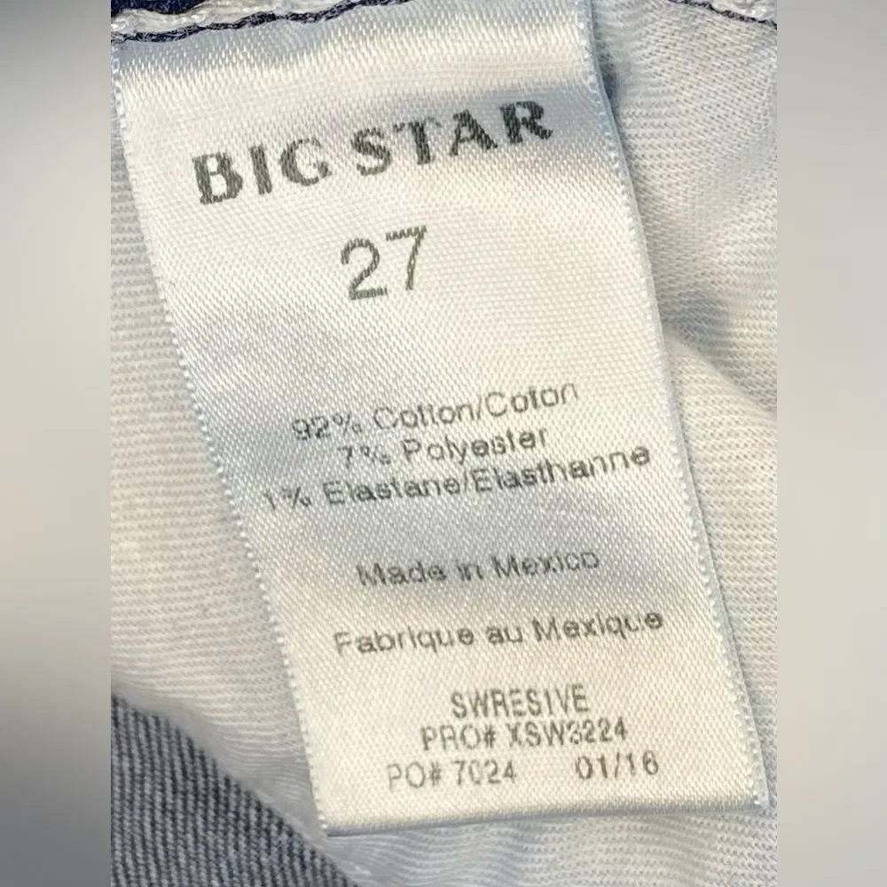 Big Star Stretch Denim Shorts Women’s Size 27 EUC - Picture 8 of 9